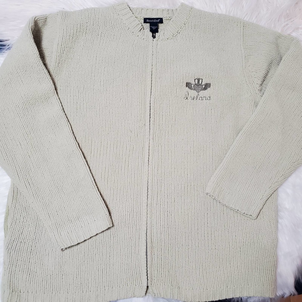 River's End Ireland Zip Up Sweater